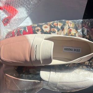 Steve Madden Women's White Loafers